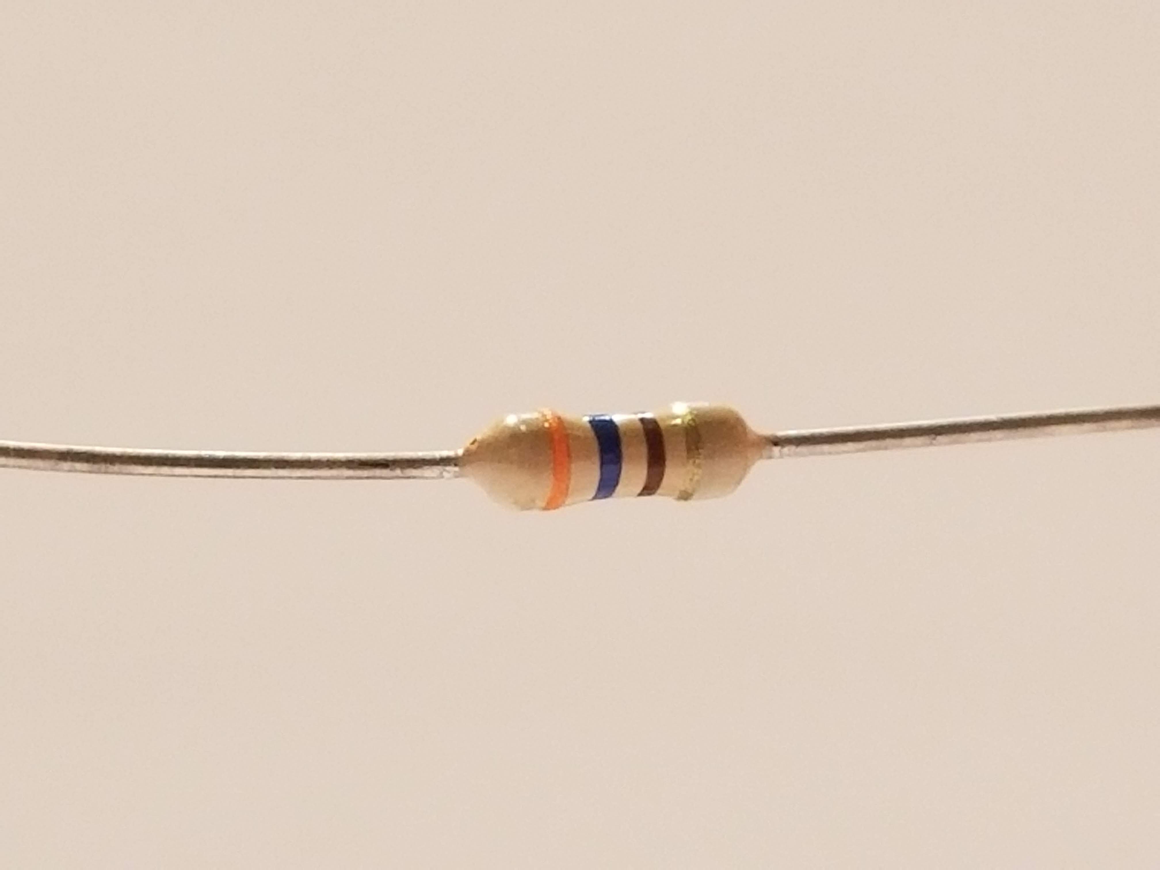 Picture of 360 Ohm Resistor