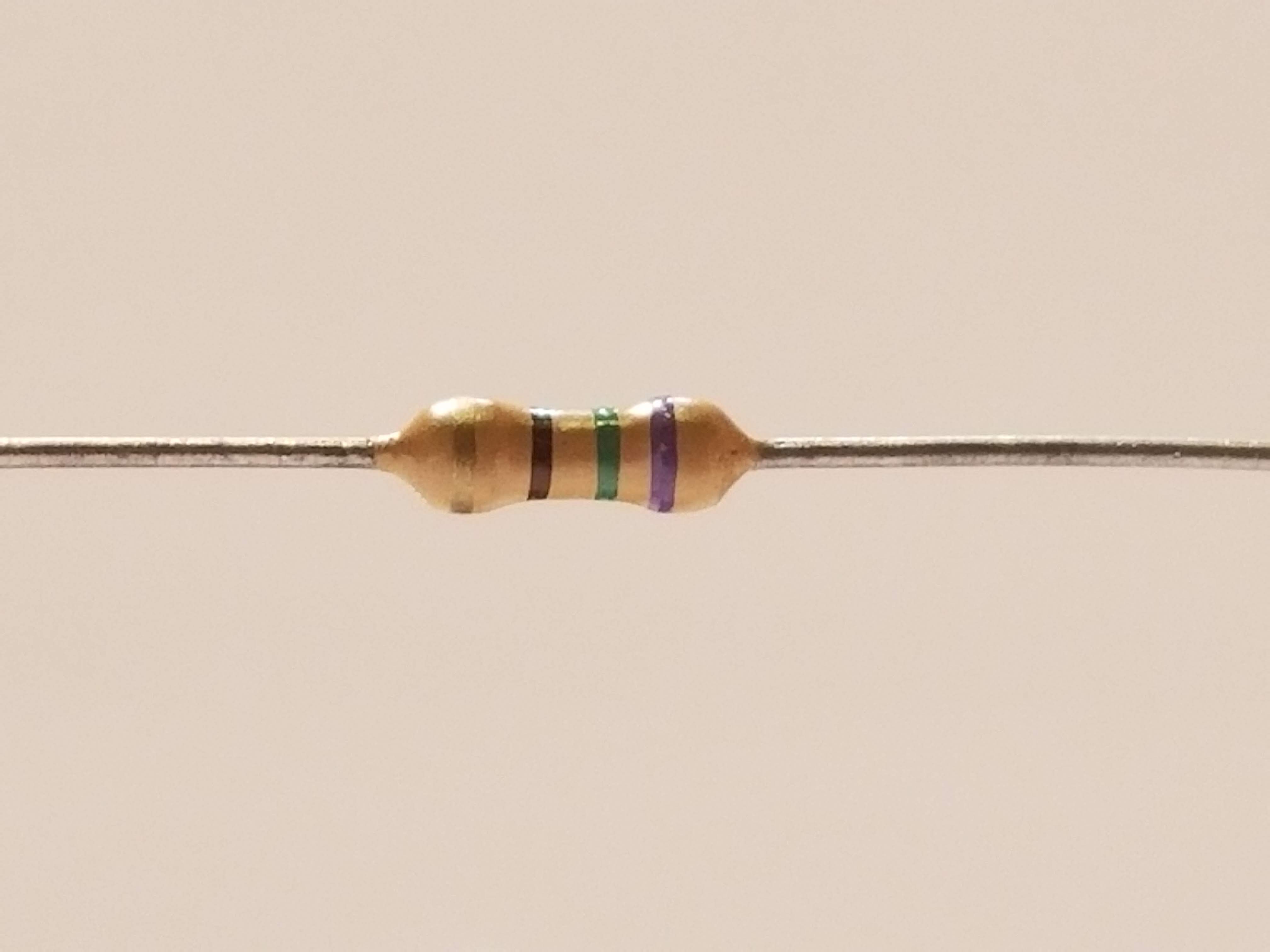 Picture of 750 Ohm Resistor