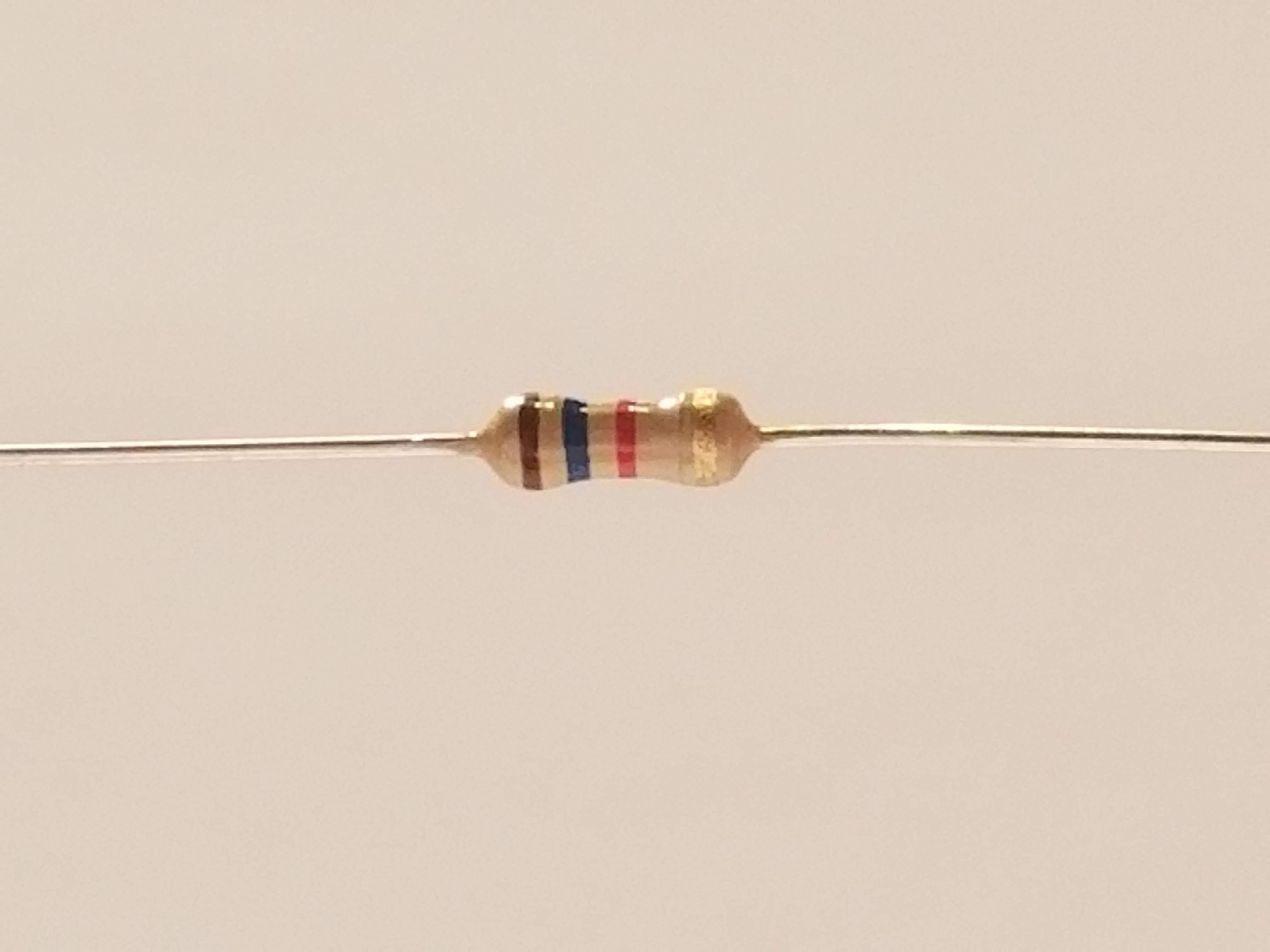 Picture of 1.6k Ohm Resistor