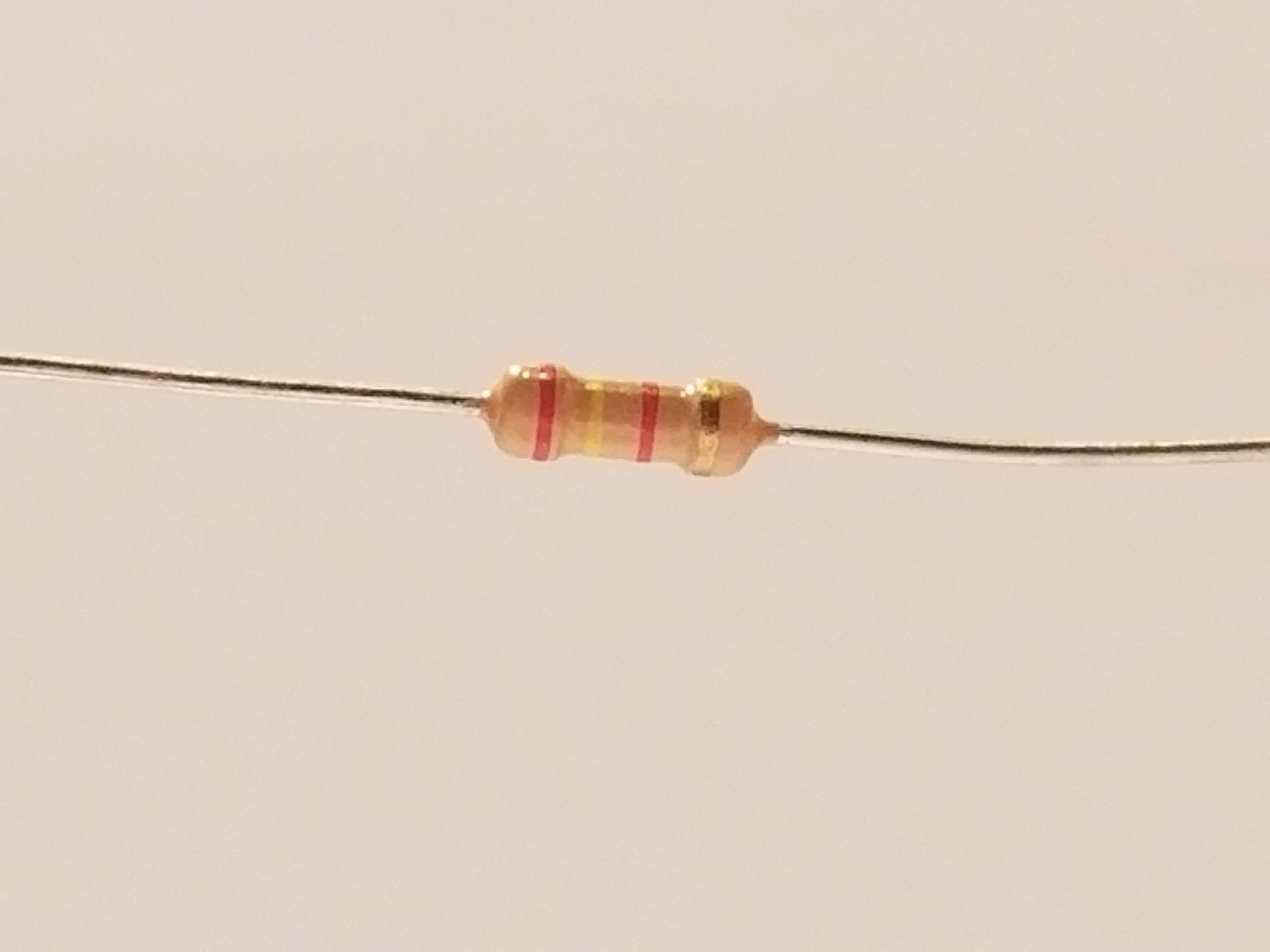 Picture of 2.4k Ohm Resistor