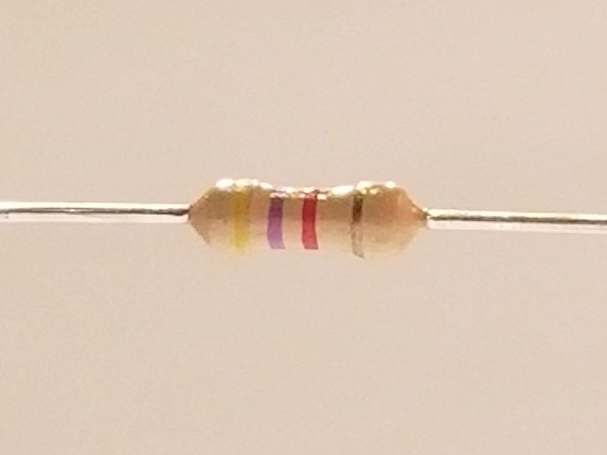 Picture of 4.7k Ohm Resistor