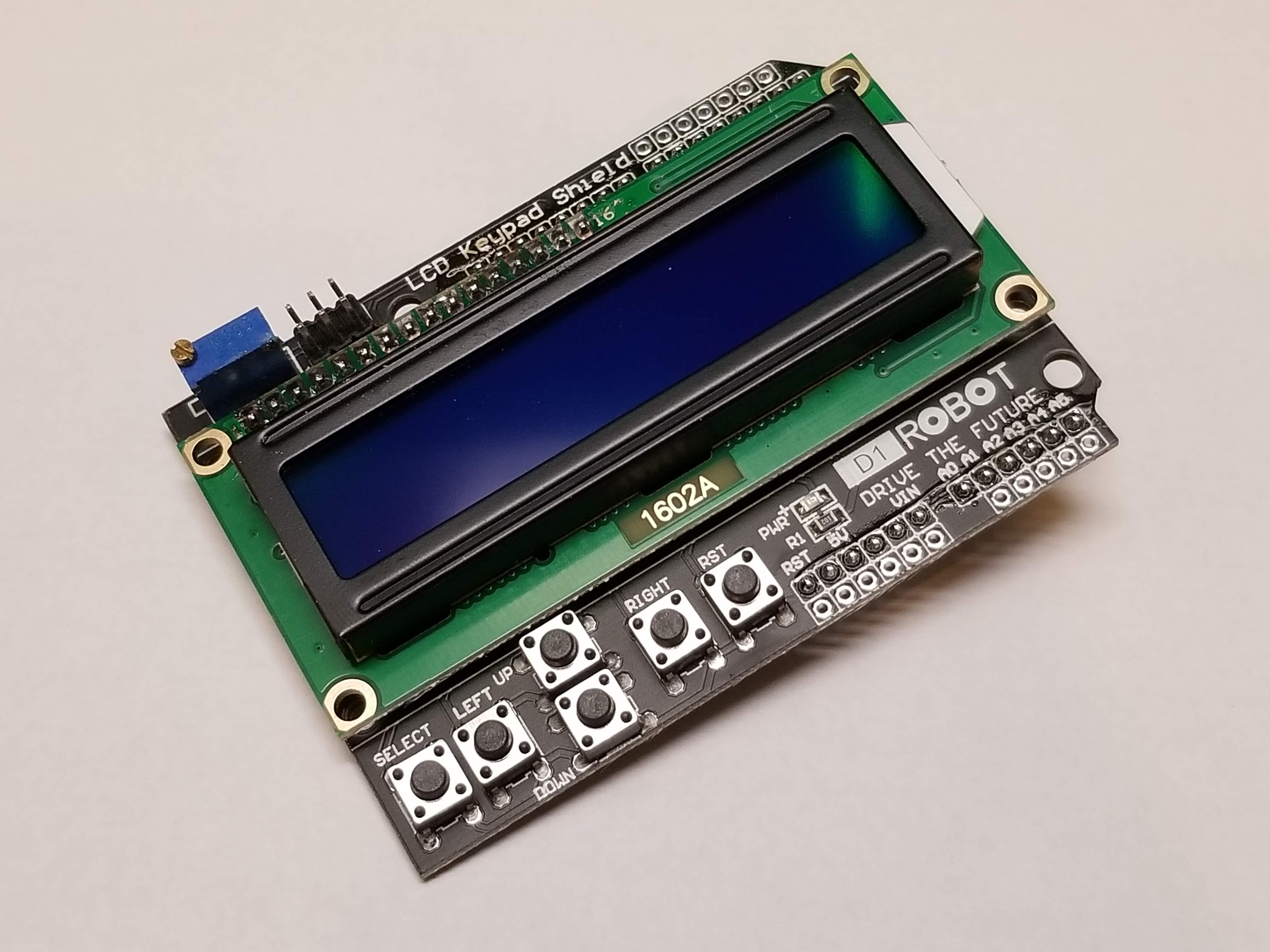 Picture of 1602 LCD Keypad Shield For Arduino Uno