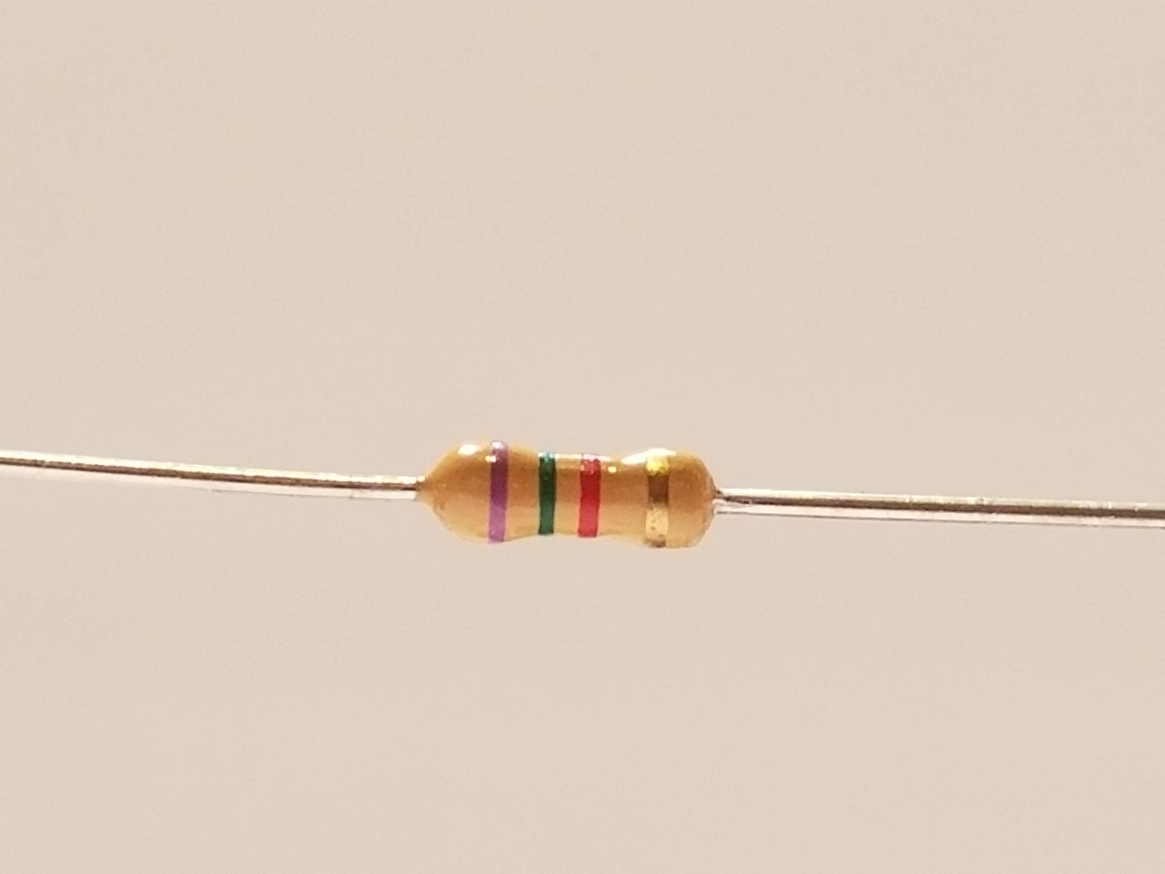 Picture of 7.5k Ohm Resistor