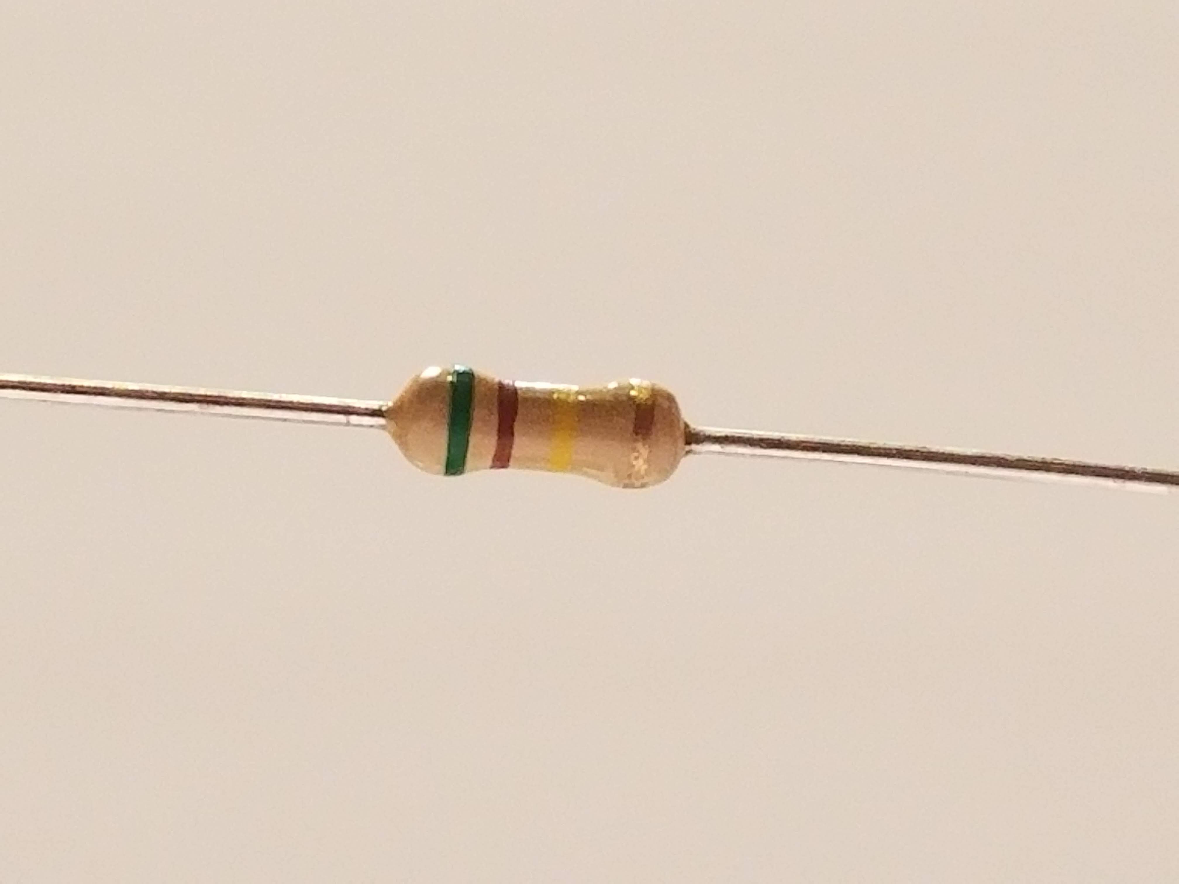 Picture of 510k Ohm Resistor