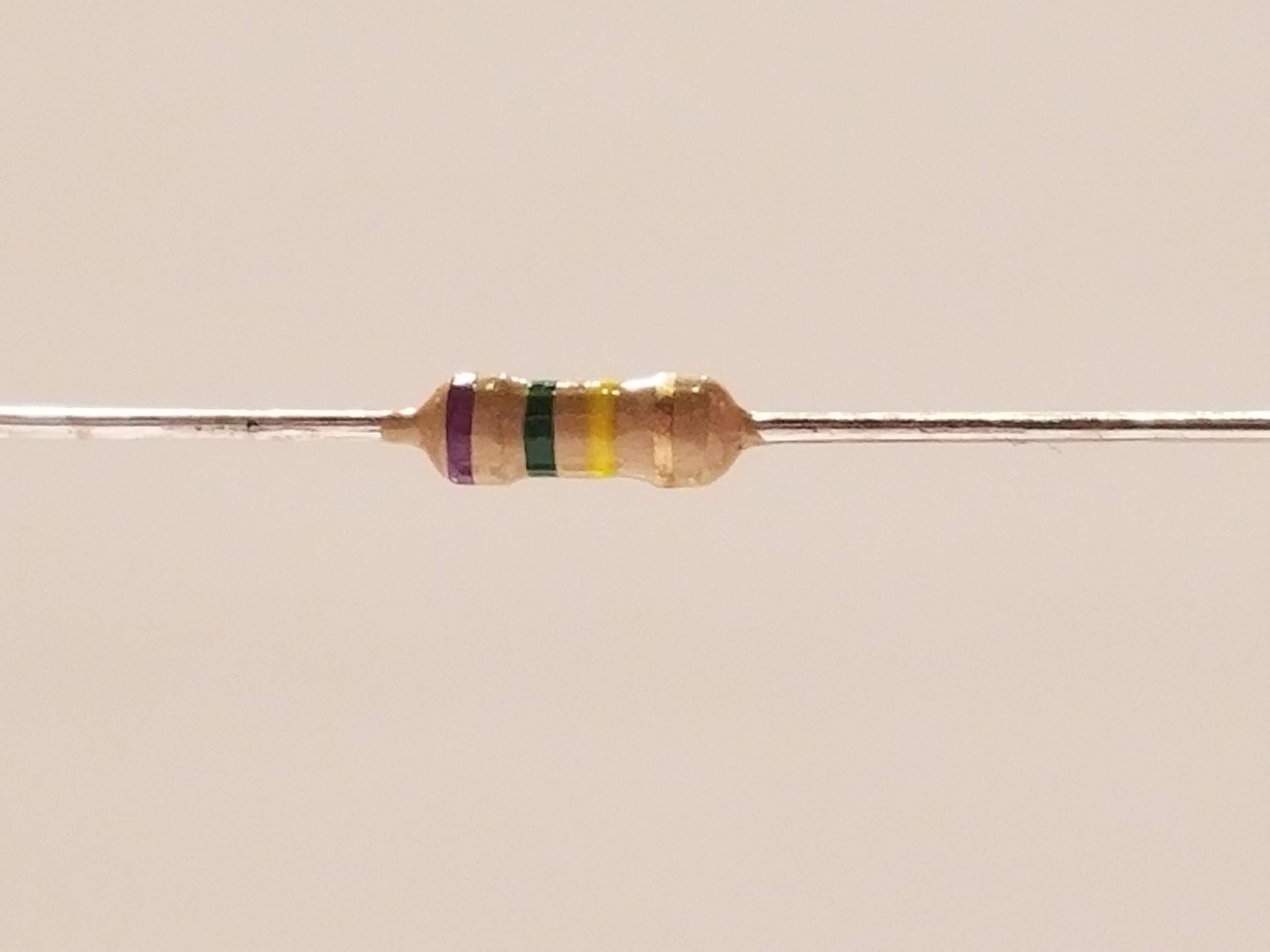 Picture of 750k Ohm Resistor