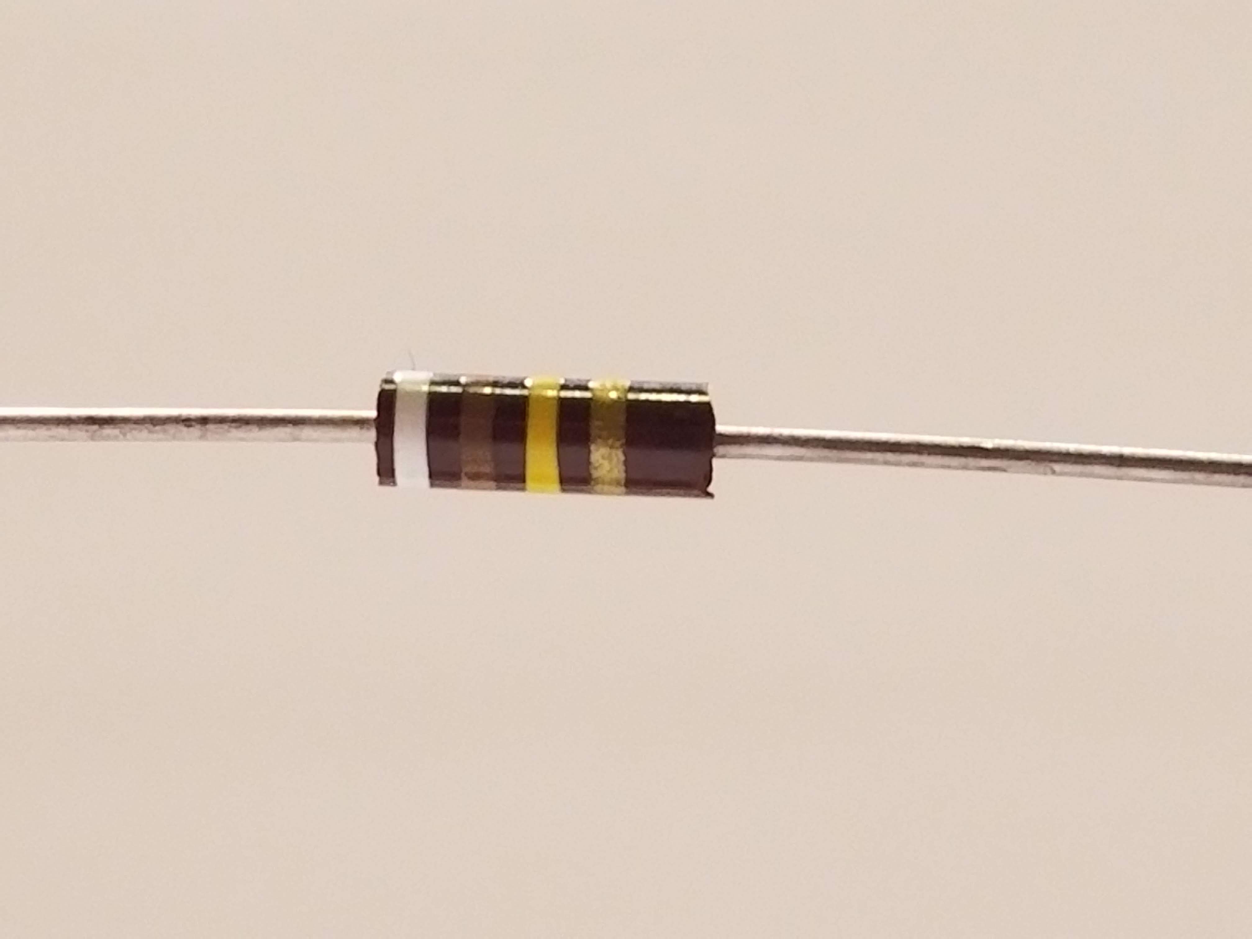Picture of 910k Ohm Resistor
