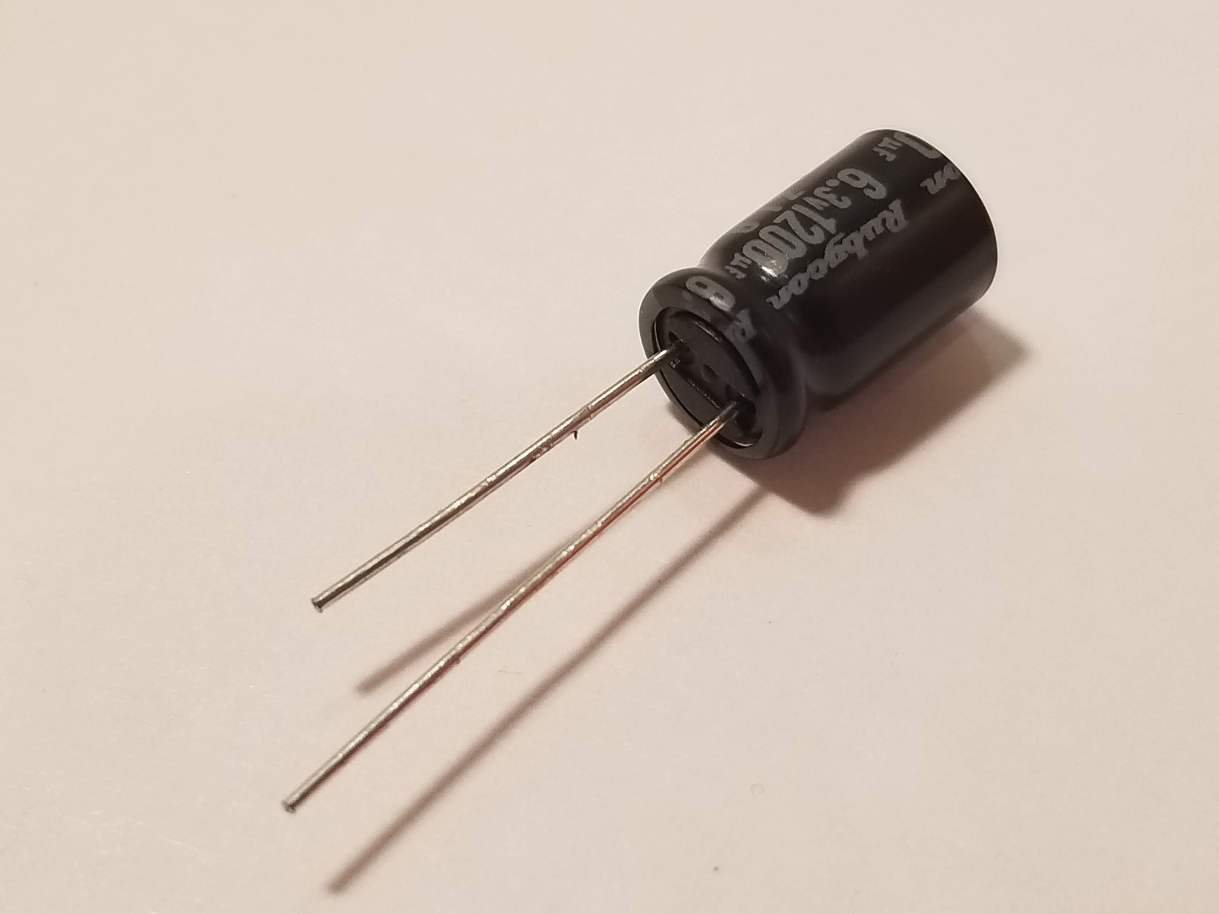 Picture of 1200uF Electrolytic Capacitor