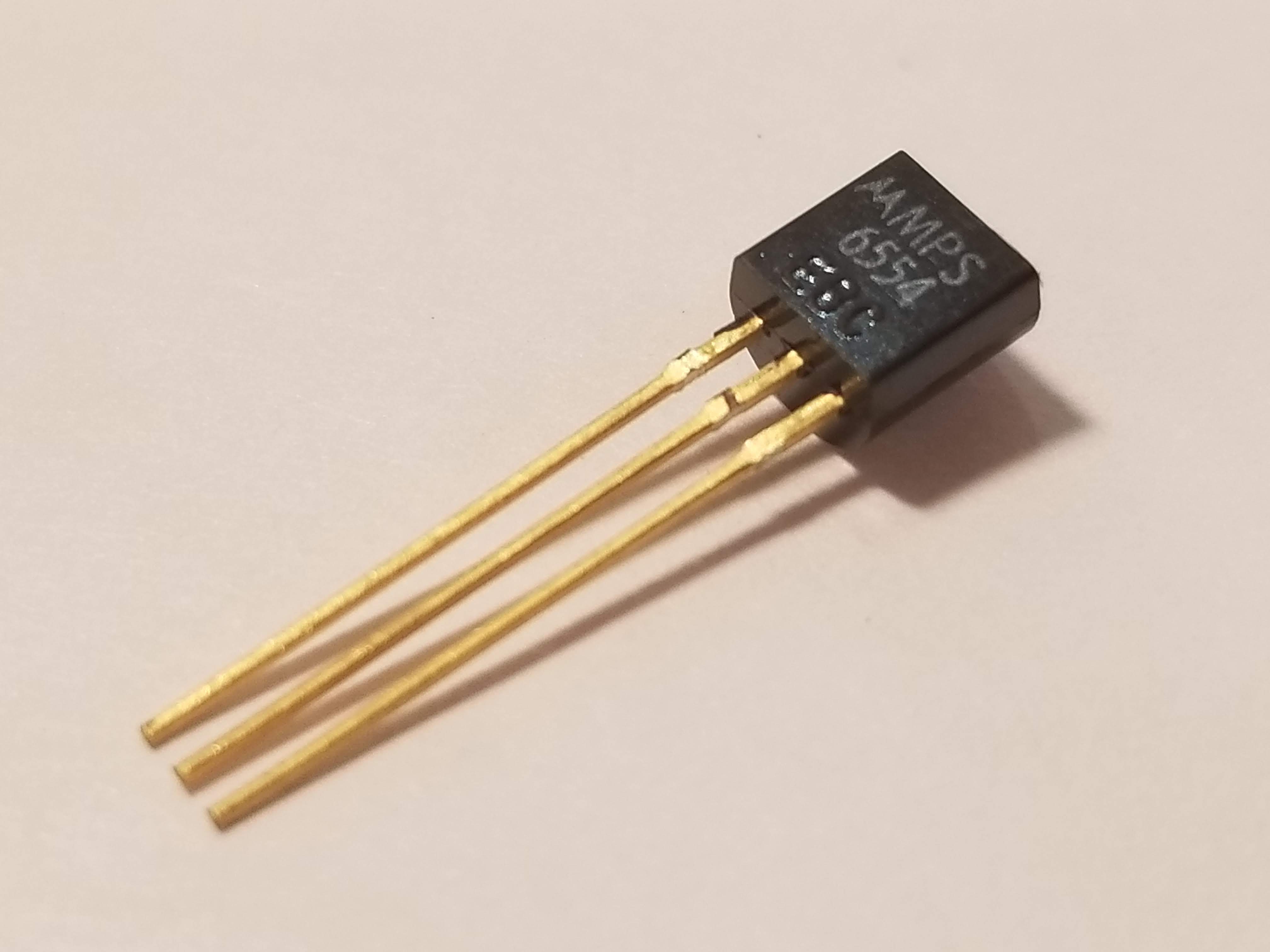 Picture of MPS6554 NPN, 25V, 0.6A, 30MHz, EBC