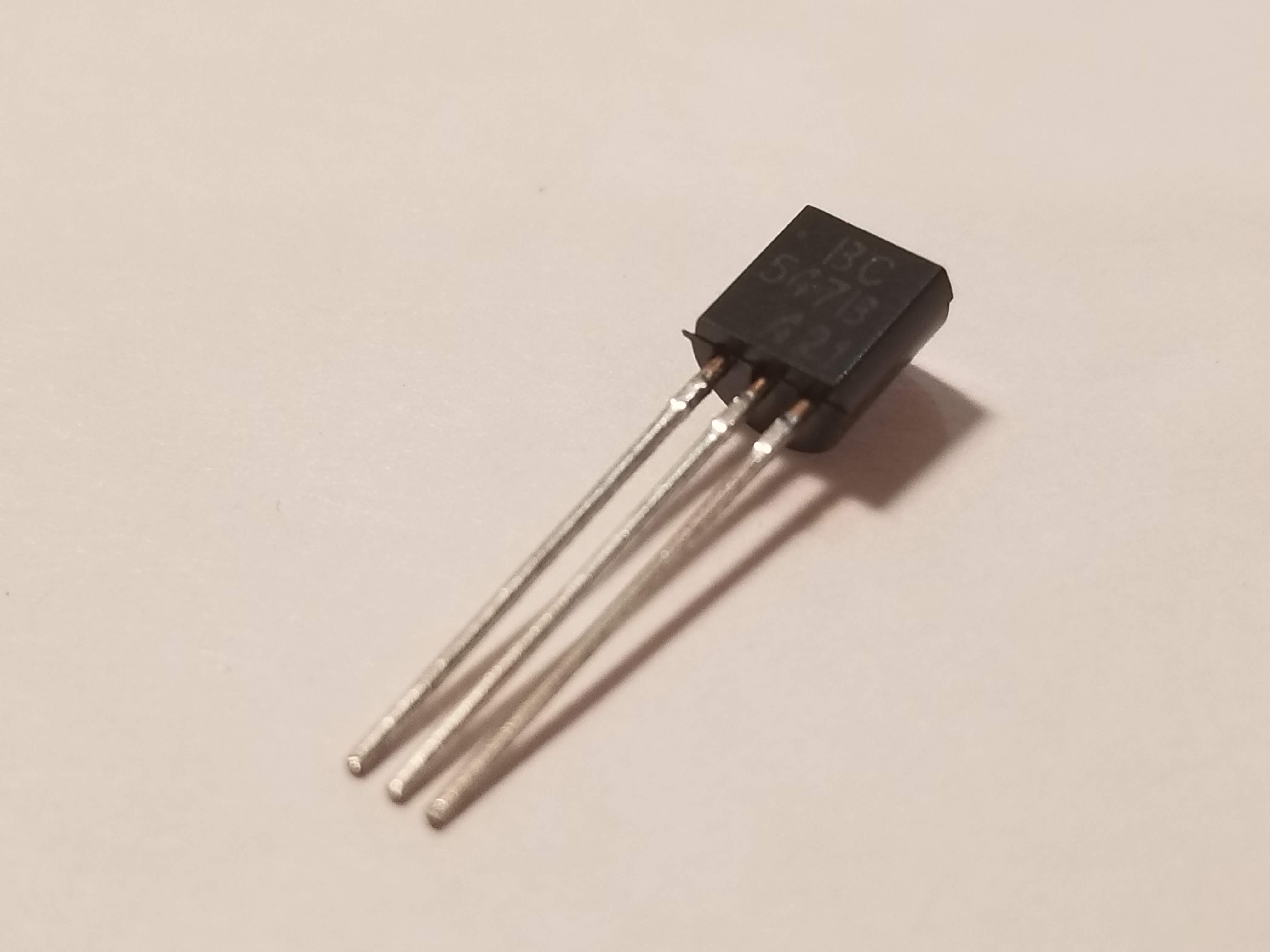 Picture of BC547 NPN, 45V, 0.1A, 300MHz, CBE