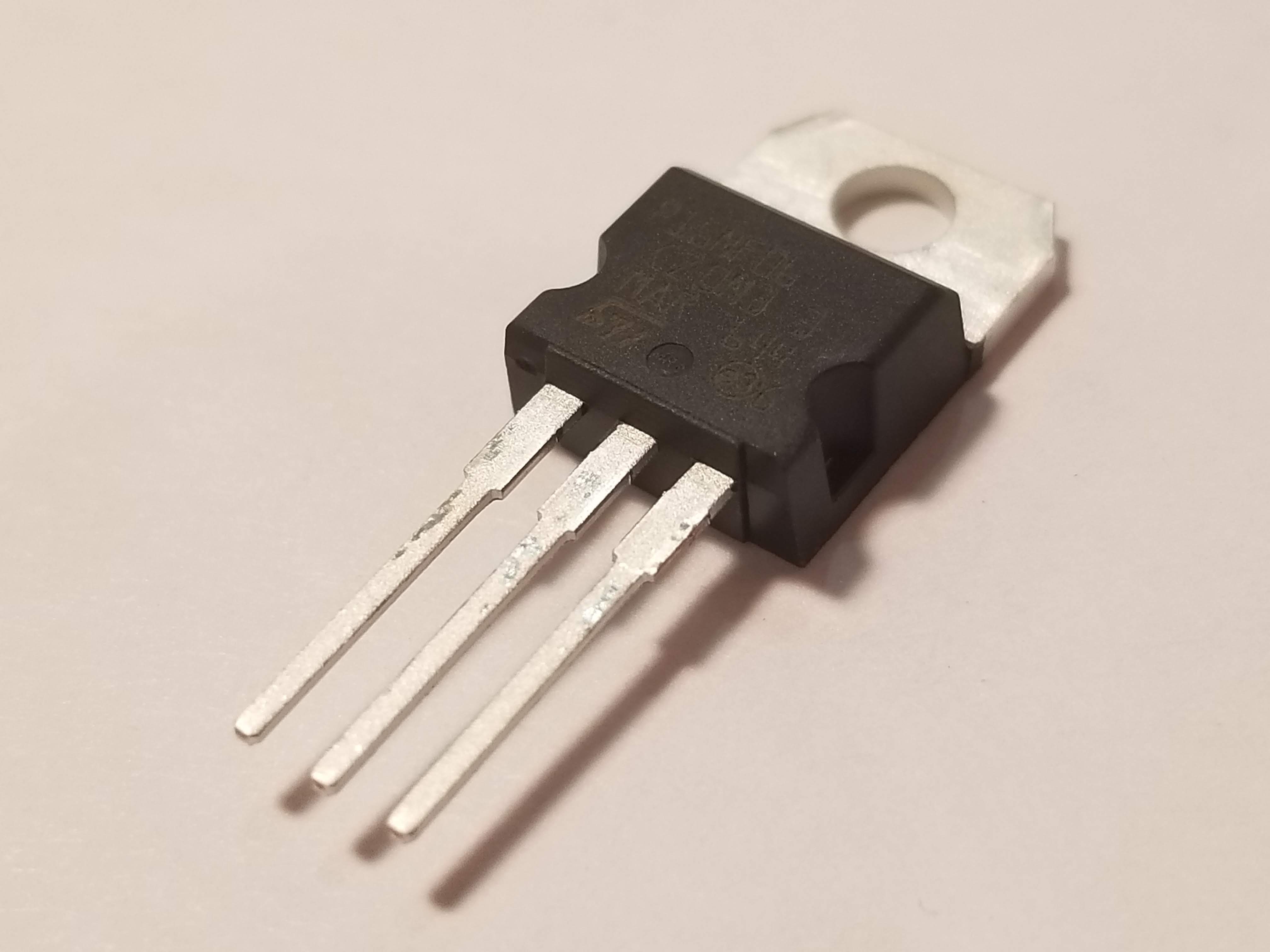 Picture of STP16NF06 N MOSFET, 60V, 16A,  GDS