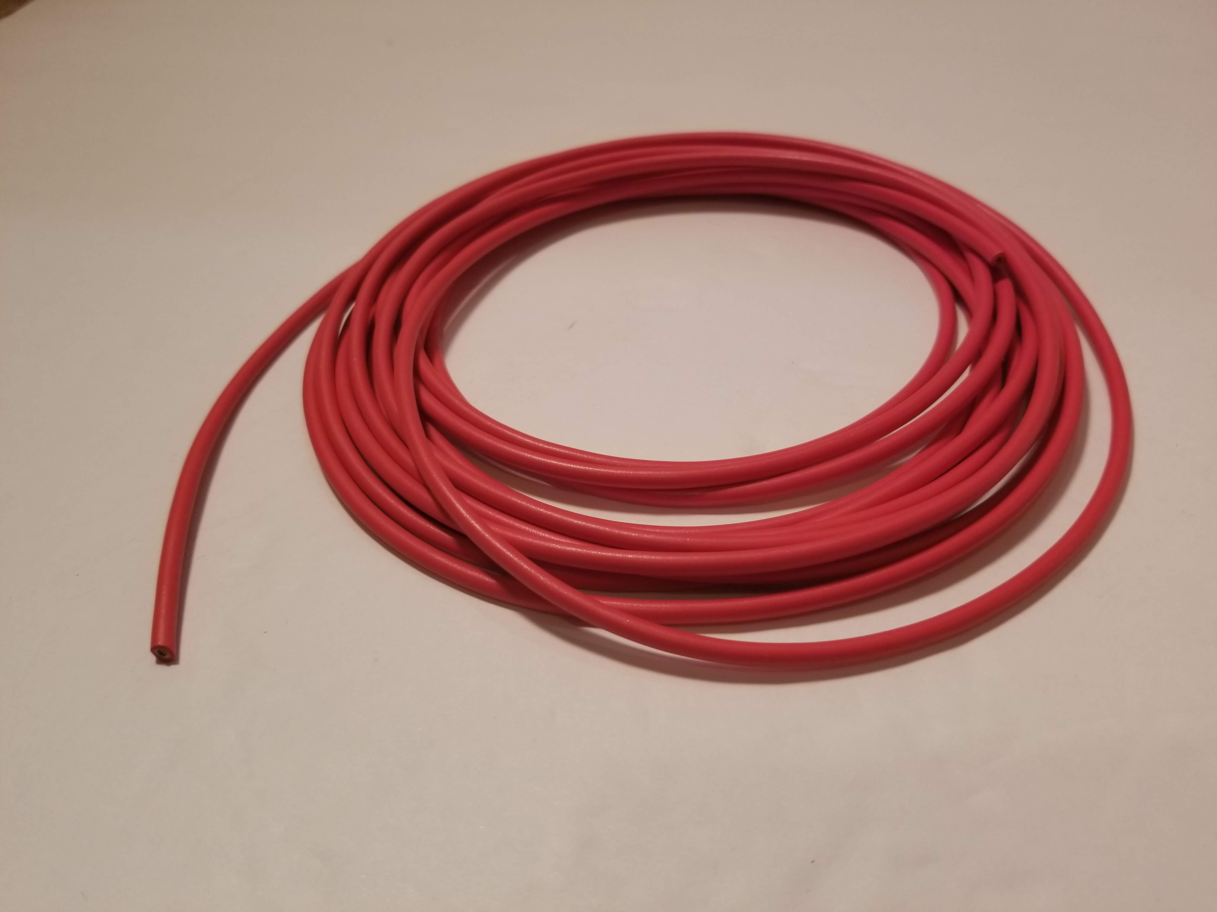 Picture of 18AWG Red Silicone Stranded Wire (1 ft)