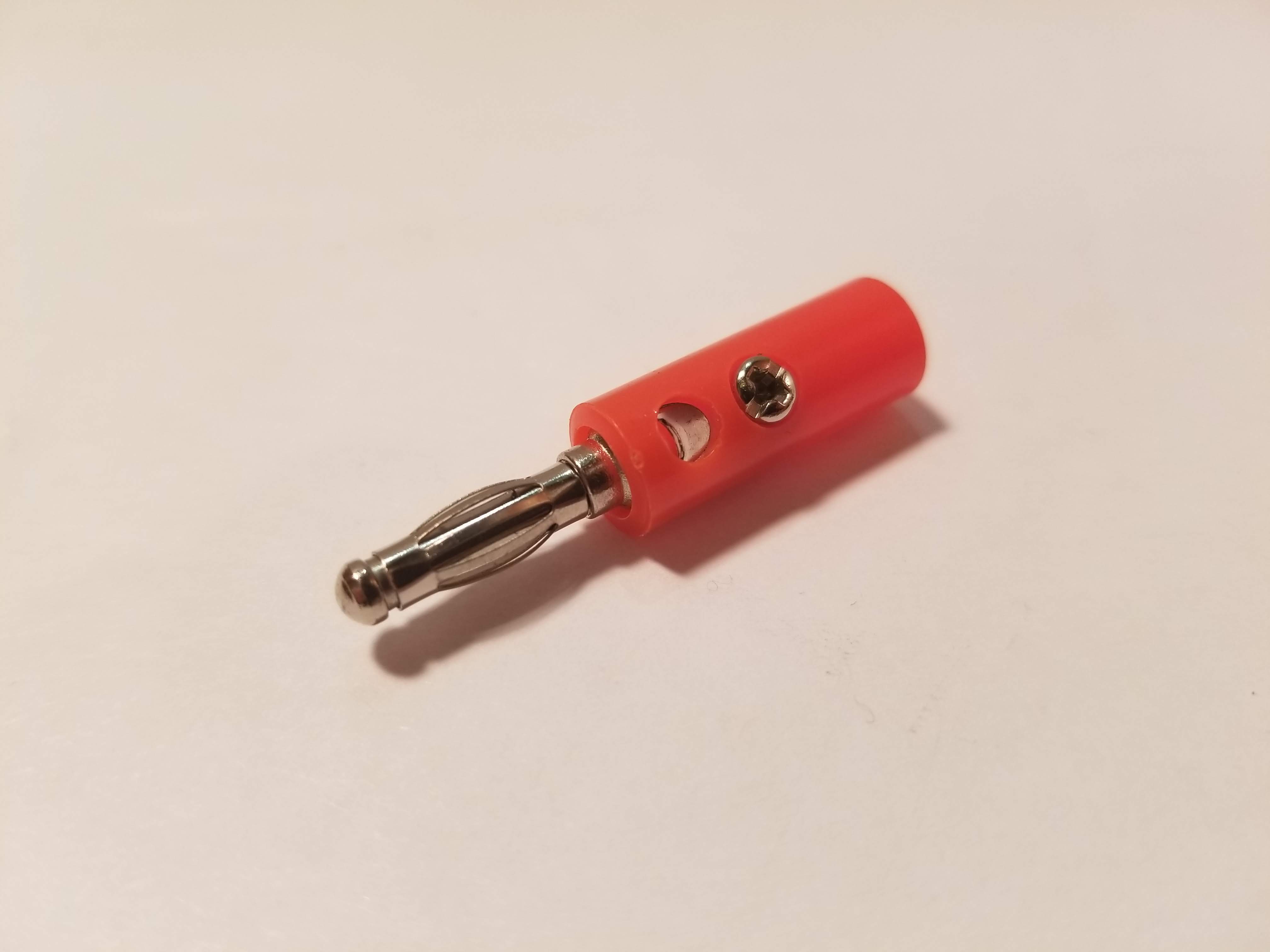 Picture of Red Plug Banana Connector