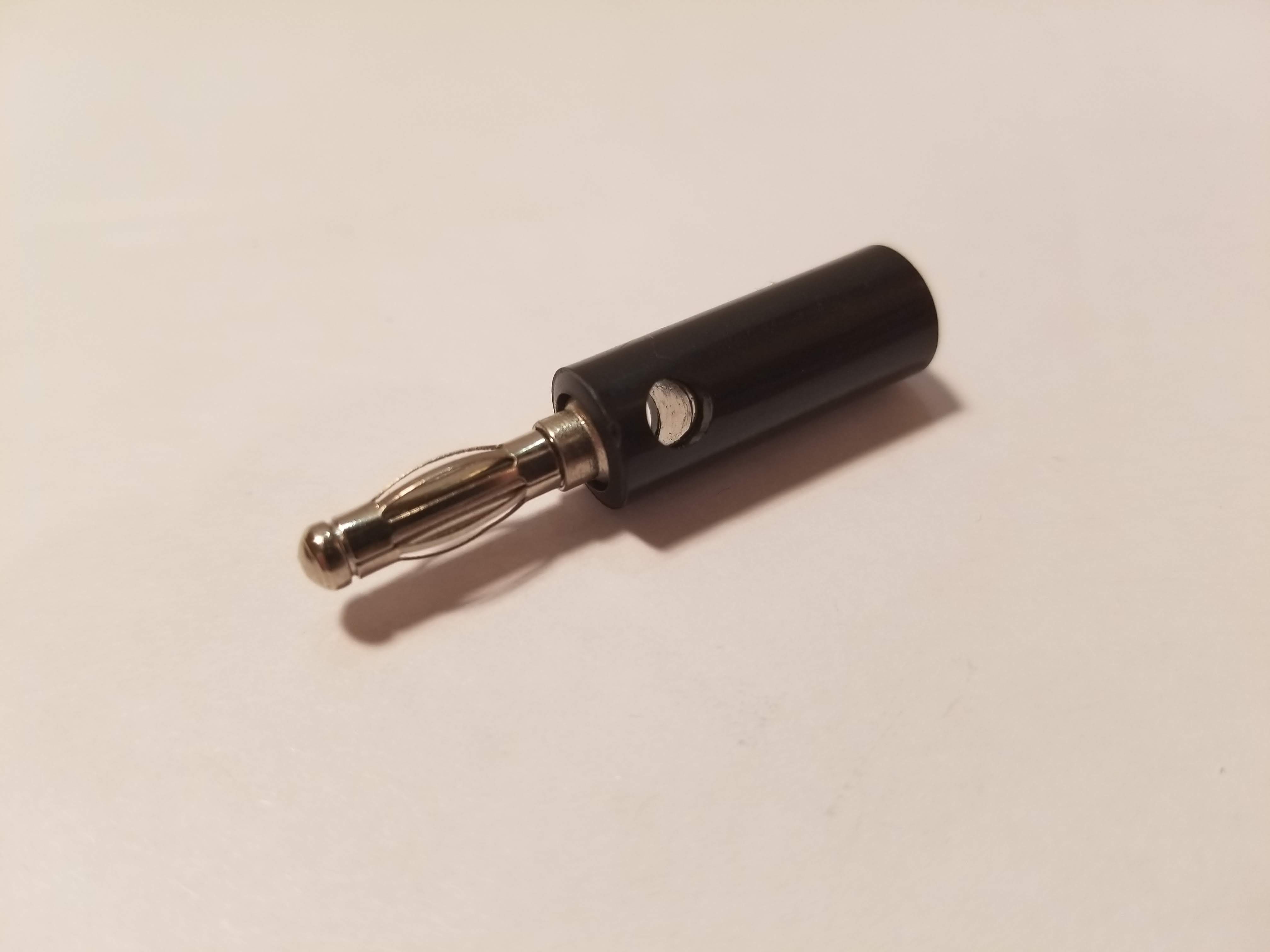Picture of Black Plug Banana Connector