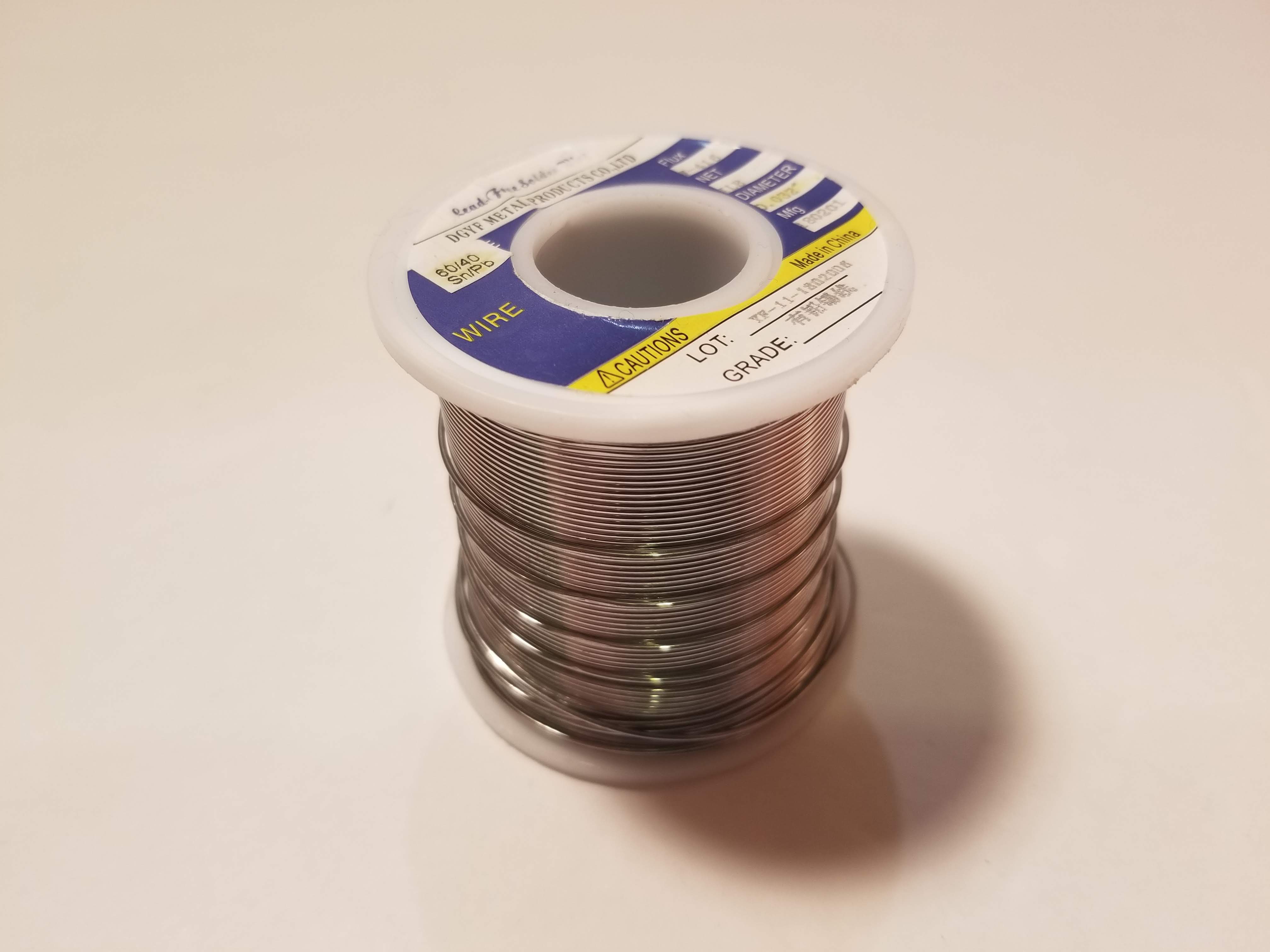 Picture of Thick Solder .8mm SN63/PB37 Rosin-Core (1ft)