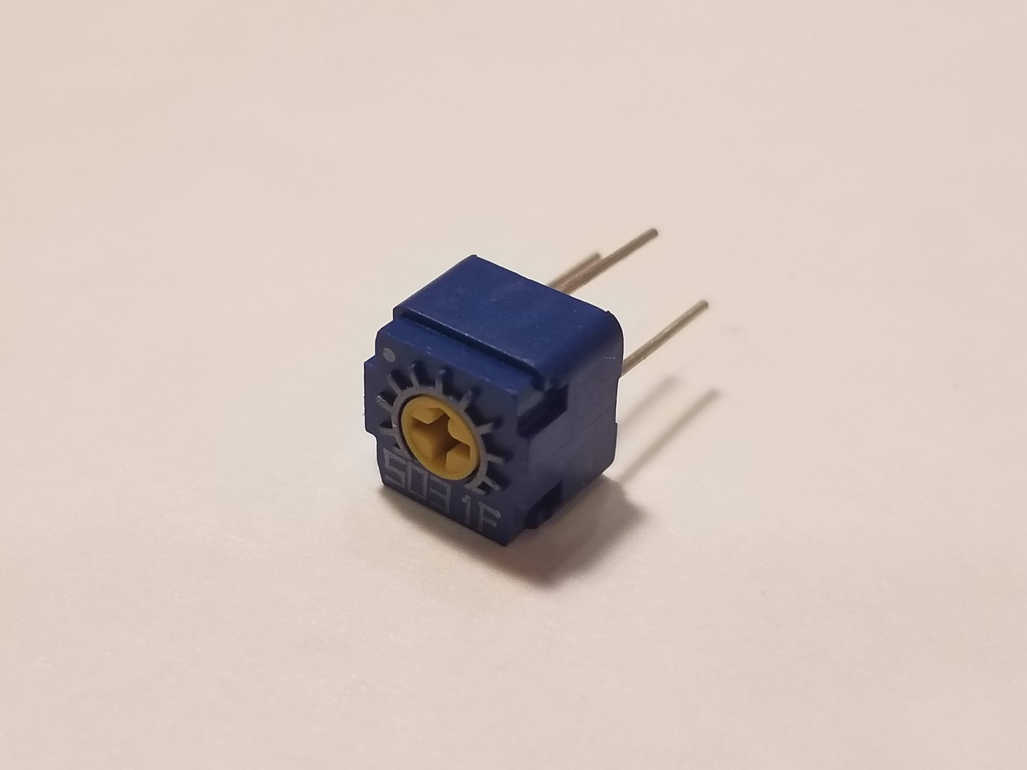 Picture of 50k Ohm Single-Turn Trimmer Potentiometer