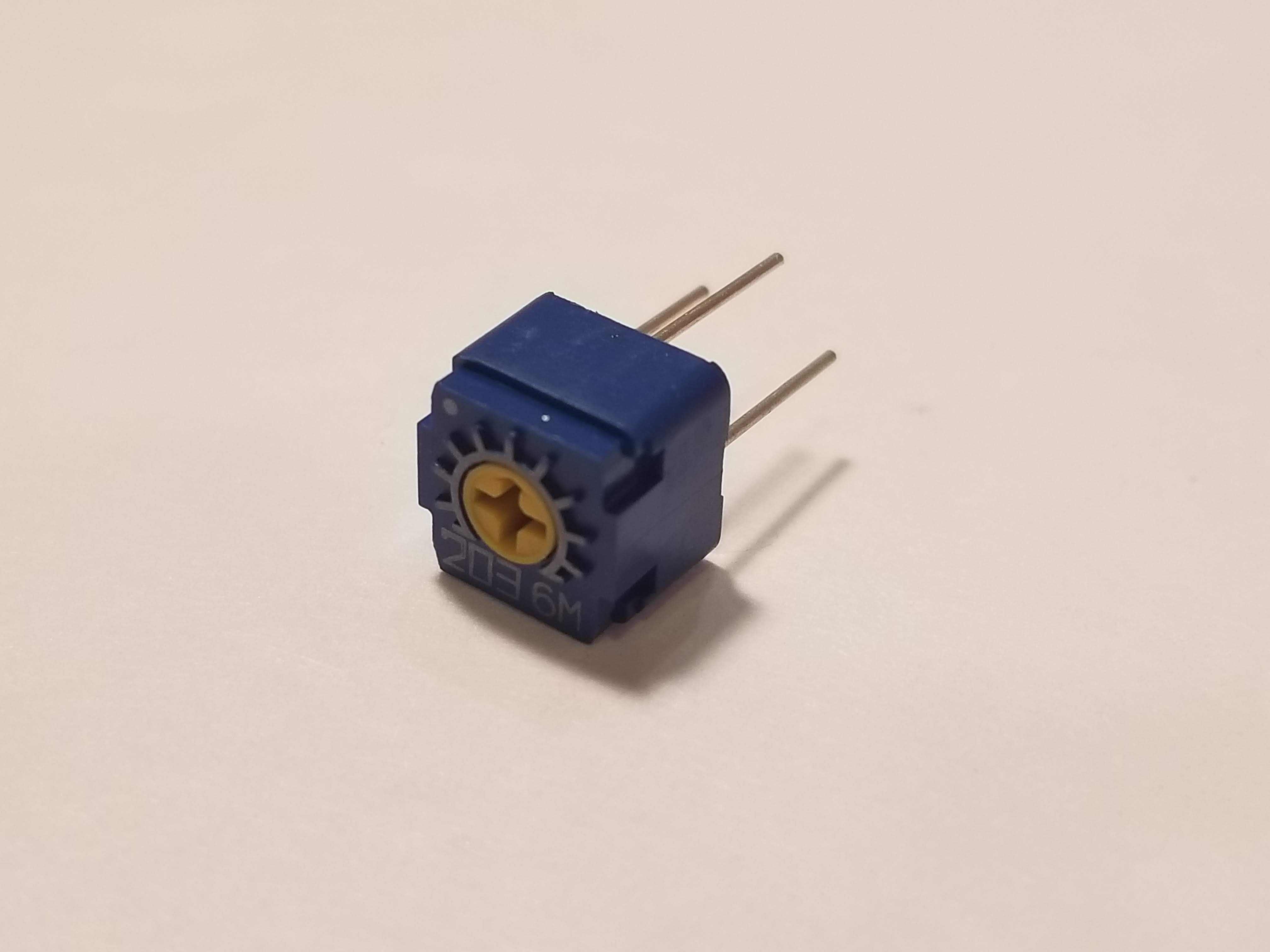 Picture of 20k Ohm Single-Turn Trimmer Potentiometer