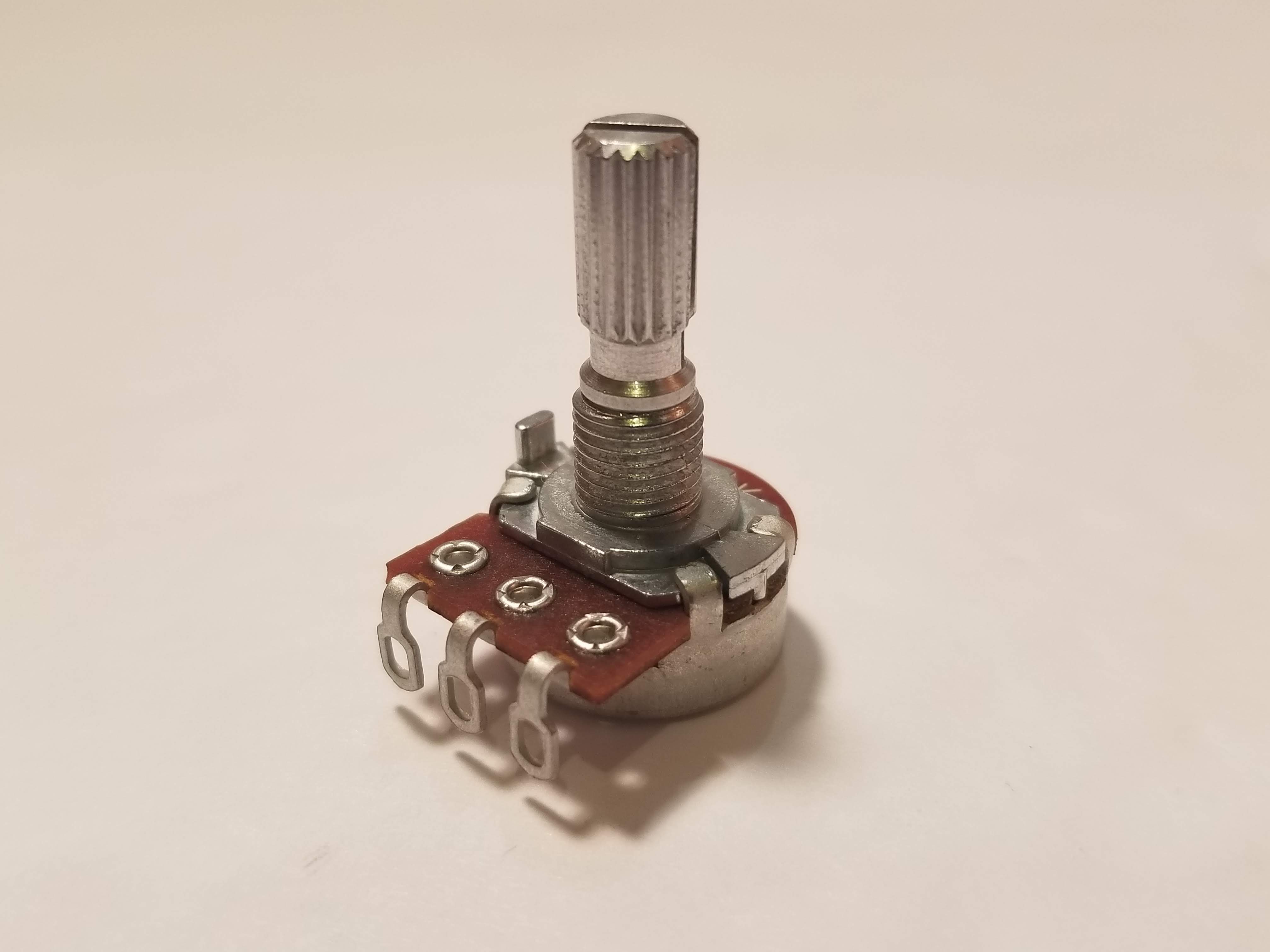 Picture of 10k Ohm Linear Potentiometer, 6mm Shaft